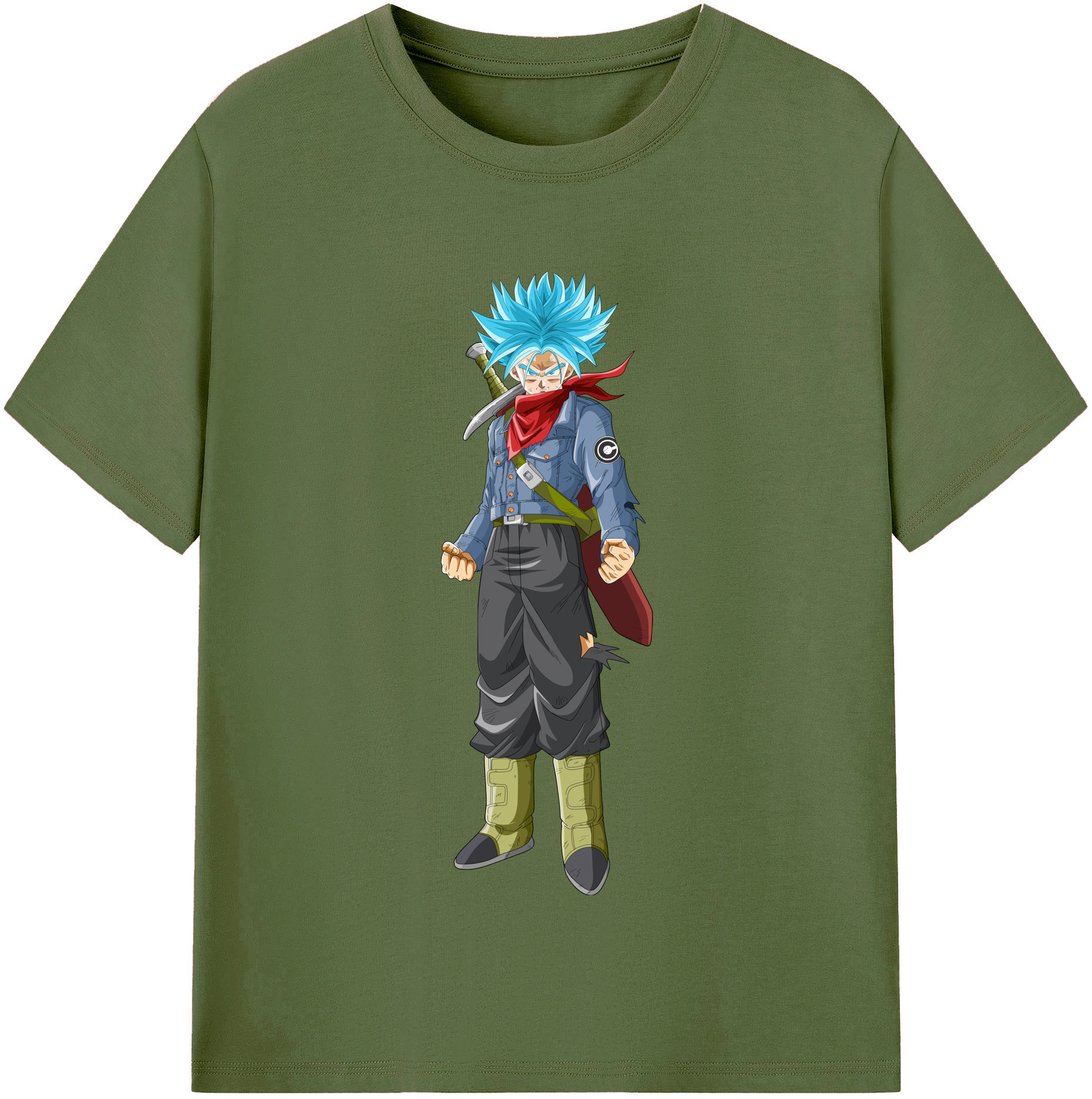 （画像用） ドラゴンボール トランクス（Torankusu）DRAGON BALL Trunks 綿100％半袖Tシャツ（フロントプリント）